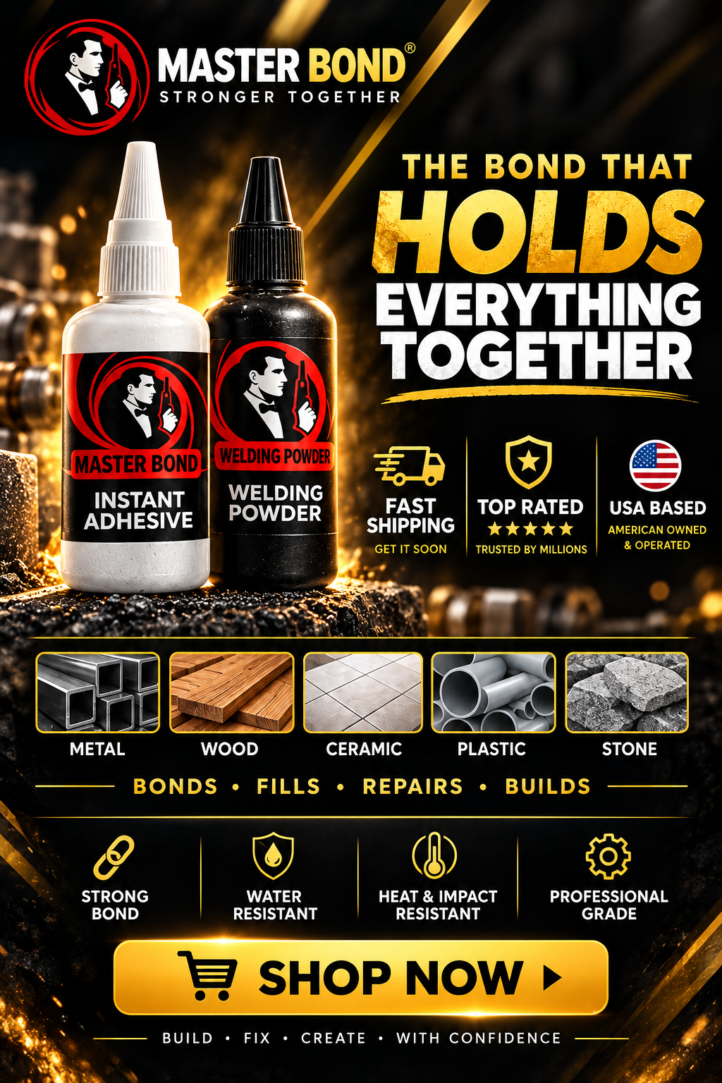 Master Bond Dual Bonding Adhesive System